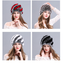 Winter autumn ladies beautiful comfortable manual rabit fur hat